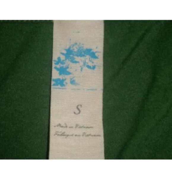 C. Keer Anthropologie Green Jersey Draped Neckline Size S Draped Sleeveless Top - Picture 6 of 7